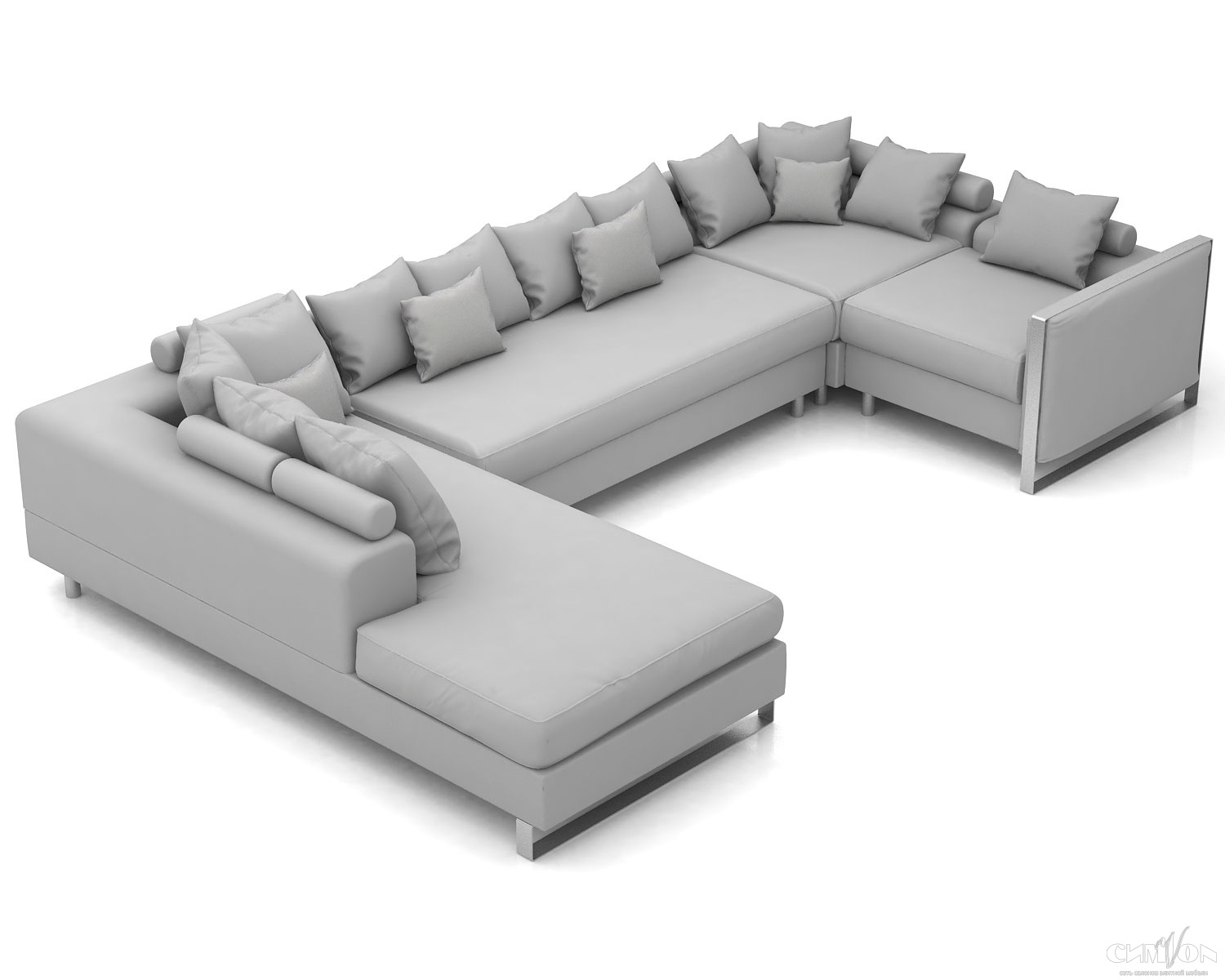 большие модульные диваны для гостиной со спальным местом